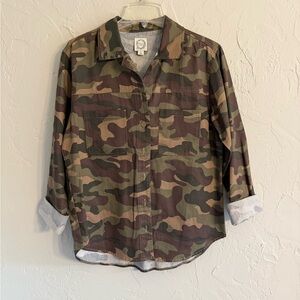 Women’s Camouflage Button-Up Shirt